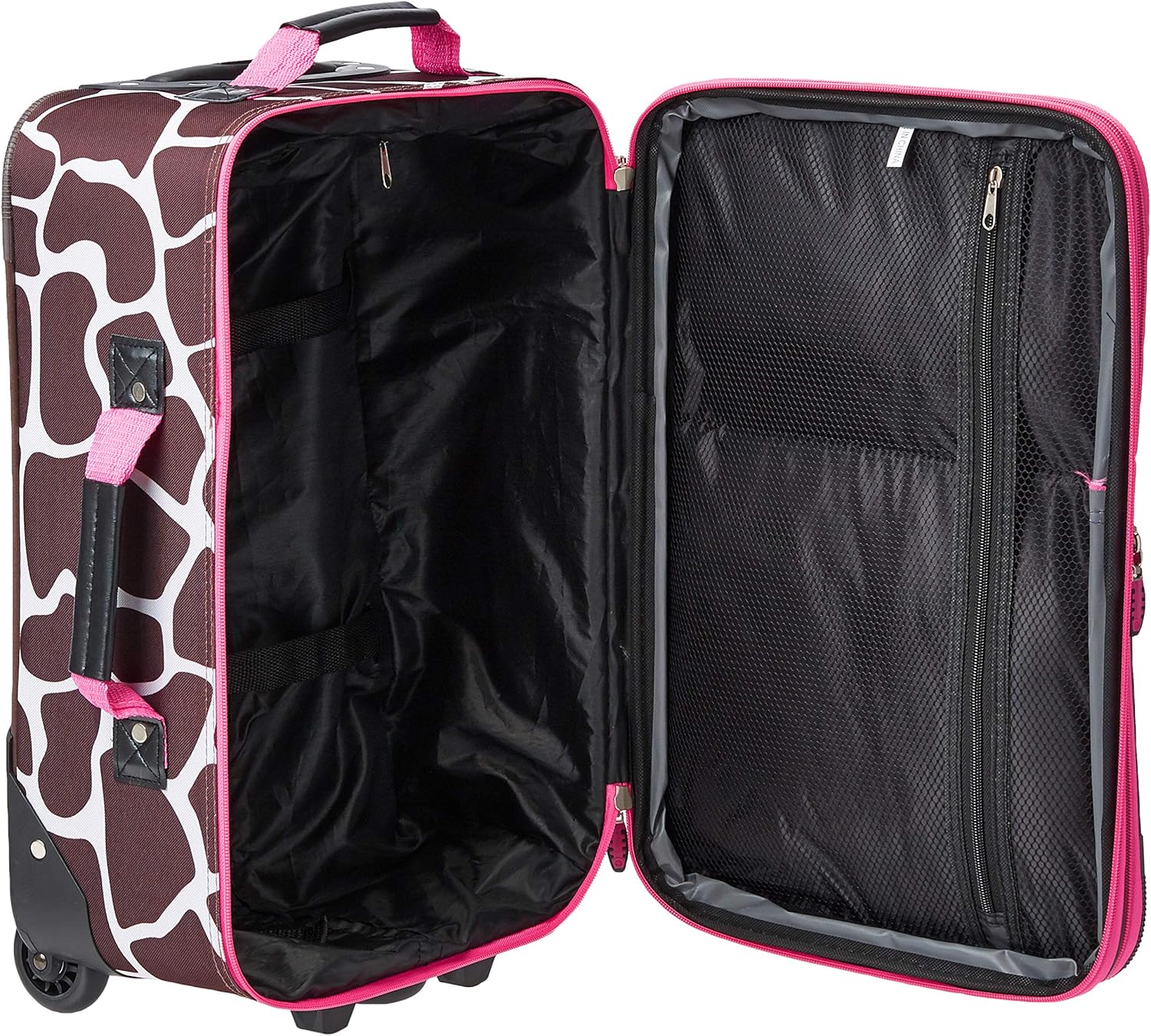 2-Piece Softside Upright Luggage Set with Cabin Bag & Smooth-Running Wheels