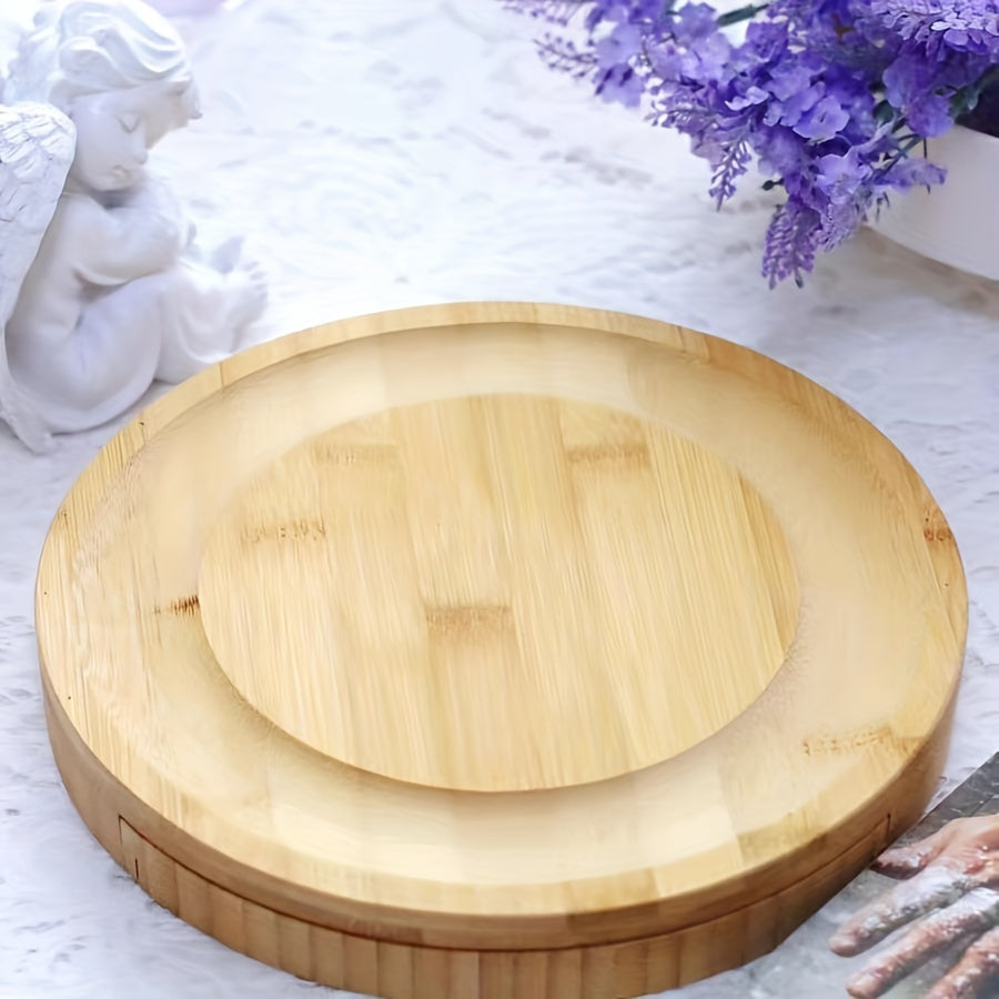 Bamboo Cheese Board with Cheese Knives – Stylish and Practical for Any Occasion