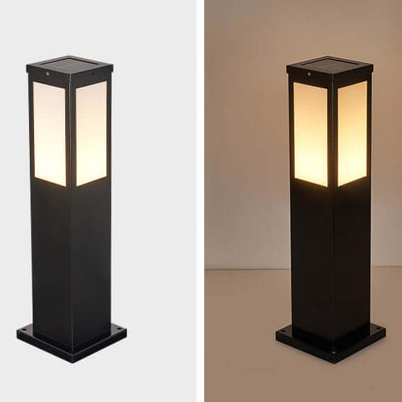 Modern Outdoor Lantern - Square LED Garden Lamp