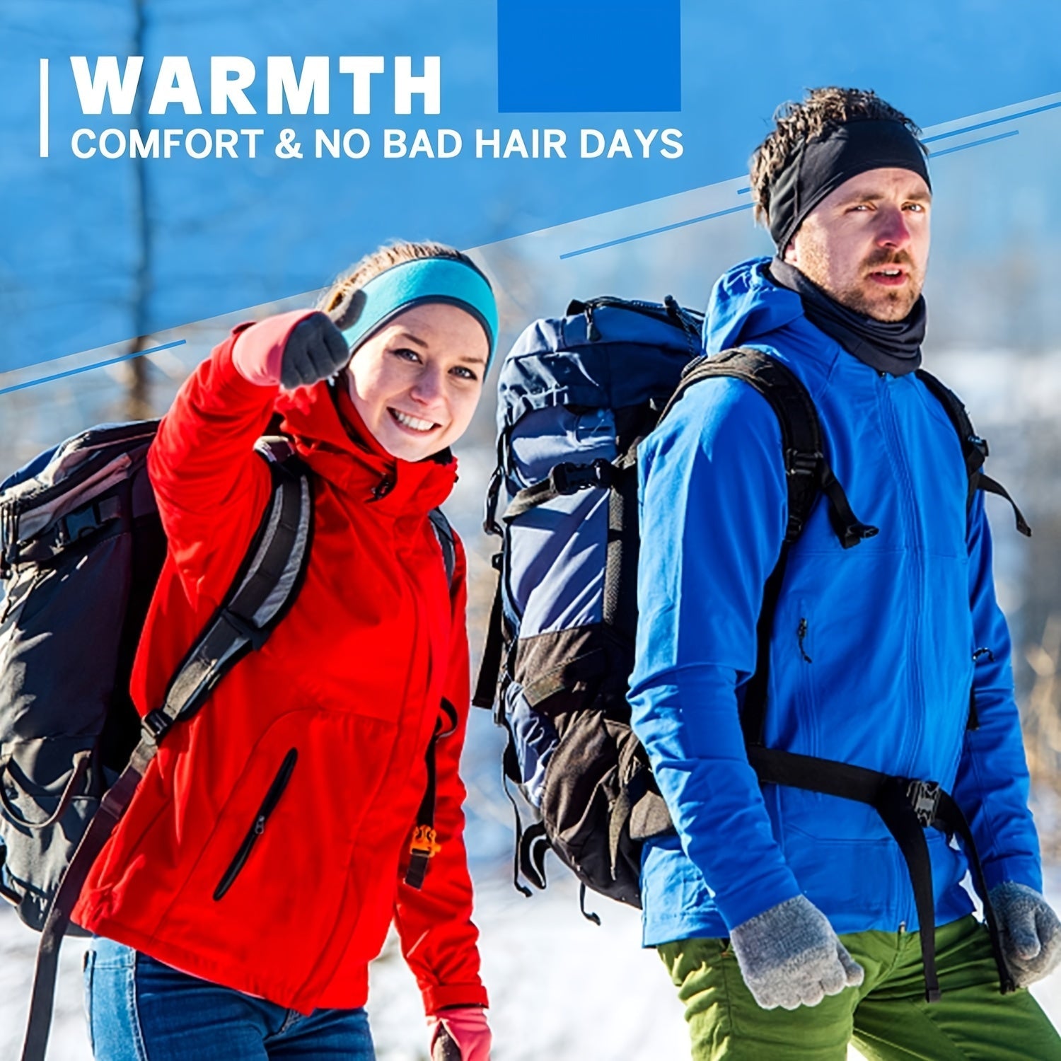 Fleece Ear Warmer Headband - Perfect for Outdoor Activities in Winter