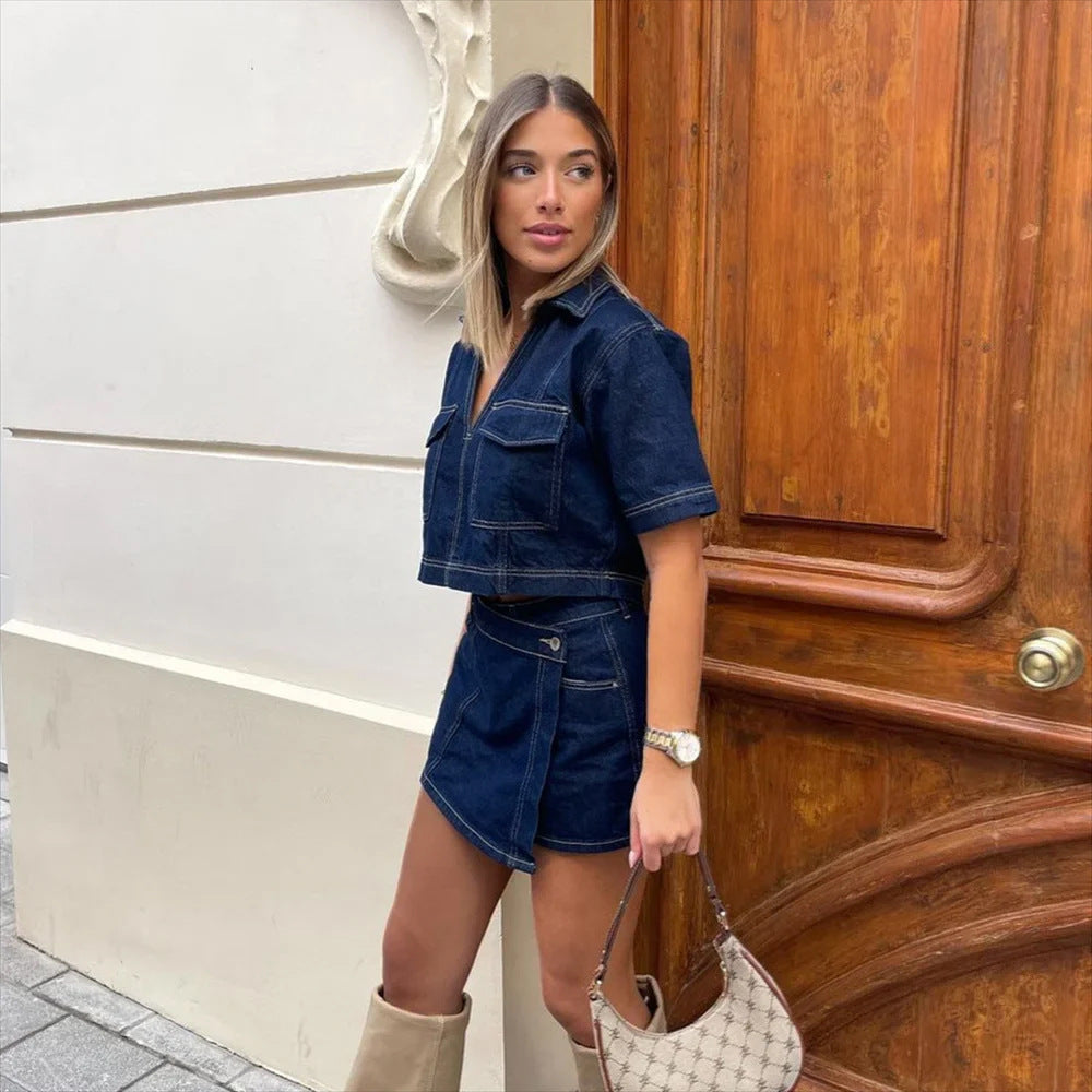 GIULIA | Denim Set – Trendy, Unique & Confident!