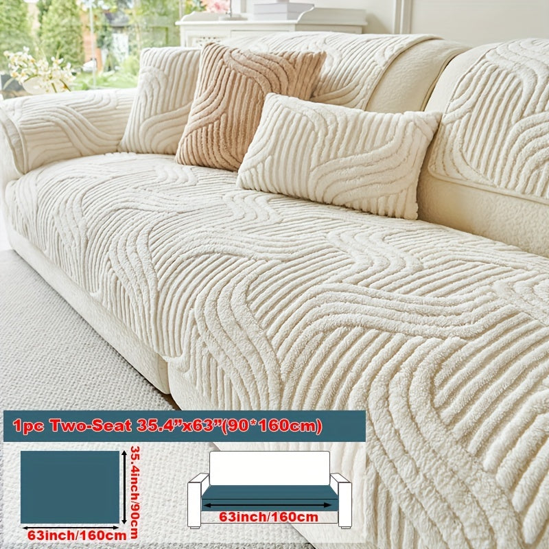 Luxury Plush Sofa Cover – Non-slip and Breathable for a Cosy and Stylish Living Room