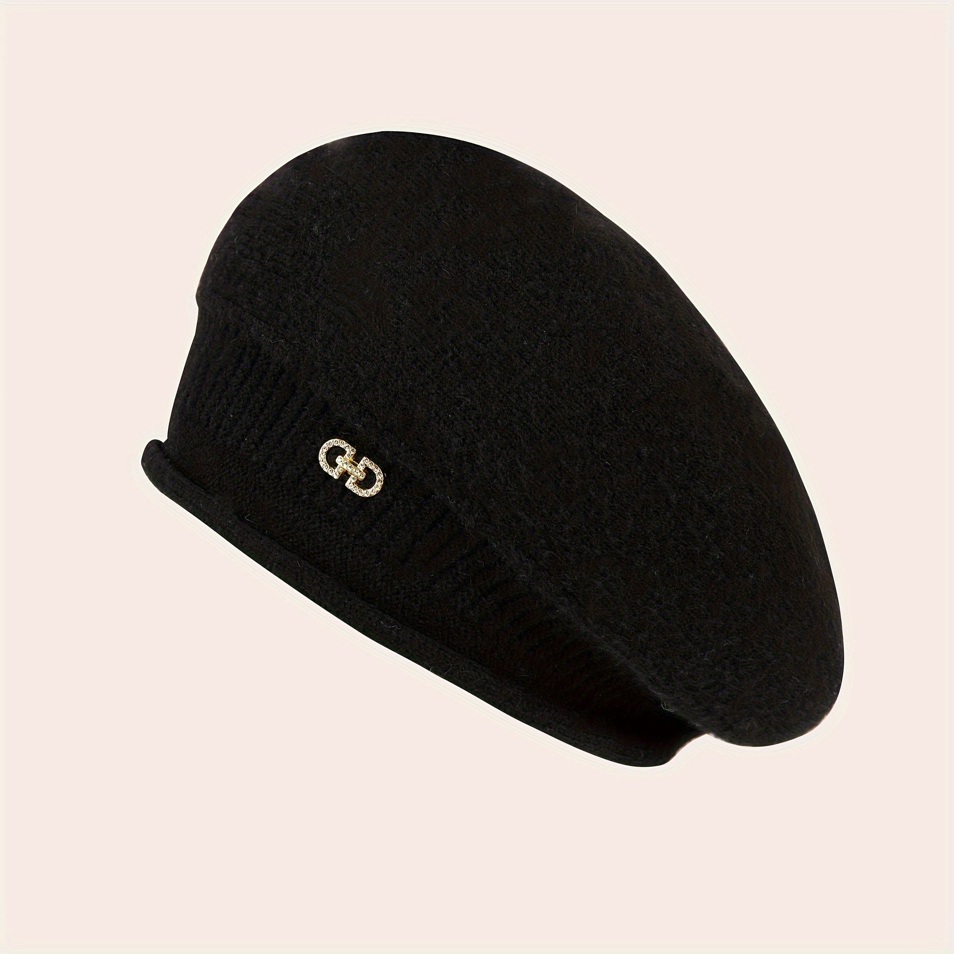 Chic Knitted Beret for Women - Elegance and Warmth for Winter