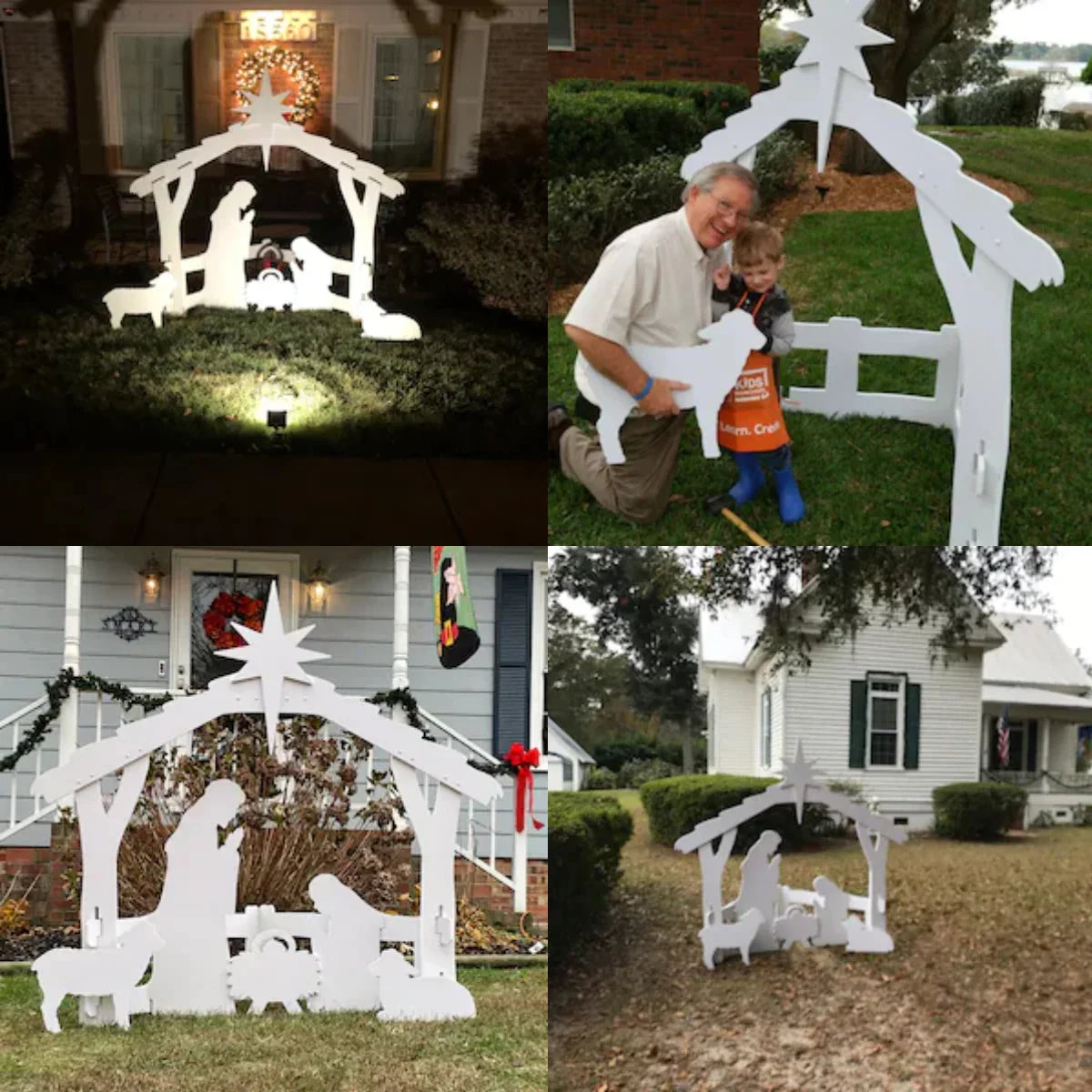 MajestiCraft Holiday Nativity Scene | High-quality weatherproof Christmas decoration for outdoors