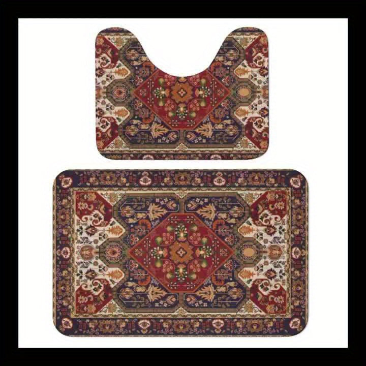 Persian-Inspired Bathroom Mat Set – Absorbent and Non-Slip