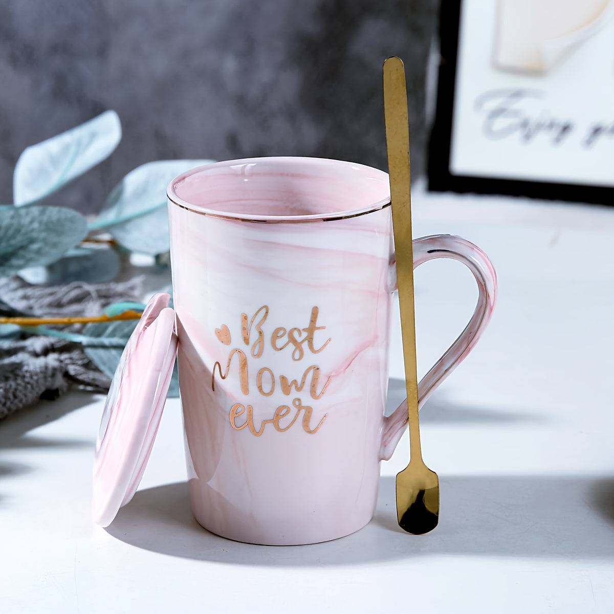 Marble Mug Set with Gold Print – The Perfect Mother’s Day Gift