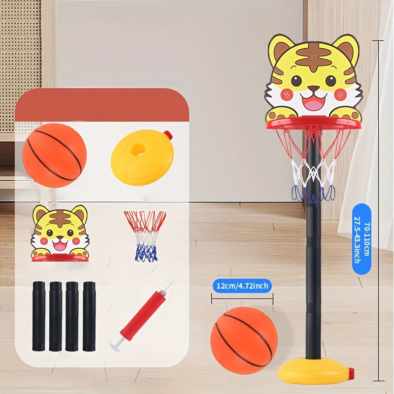 Cheerful Tiger Basketball Hoop - Ideal for Active Children