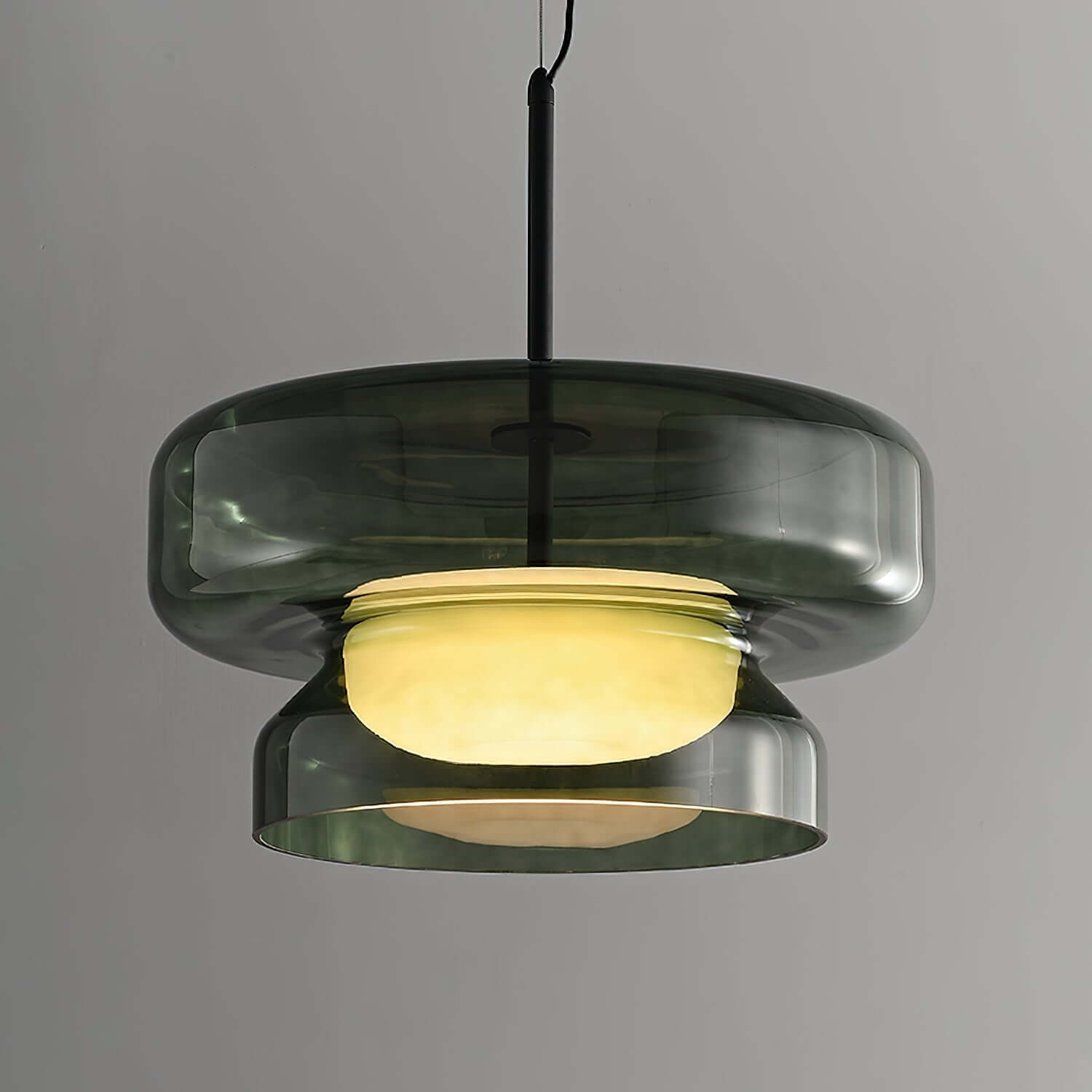 Bohemian Style Pendant Light - Glass & Metal LED