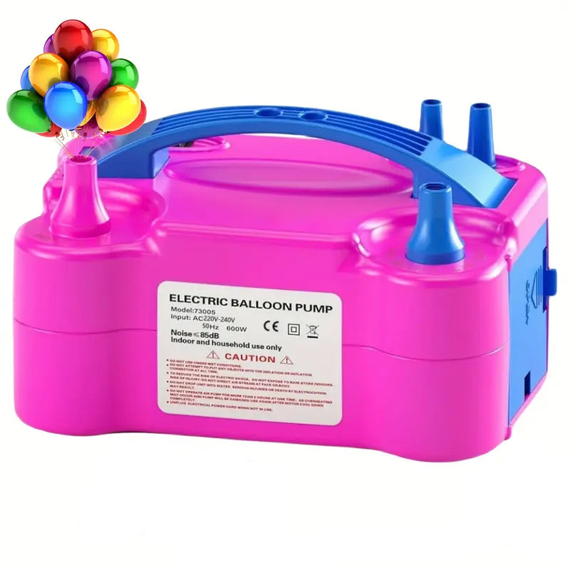 AirBliss - Electric Balloon Pump with Dual Nozzles - 600W, Portable & Powerful