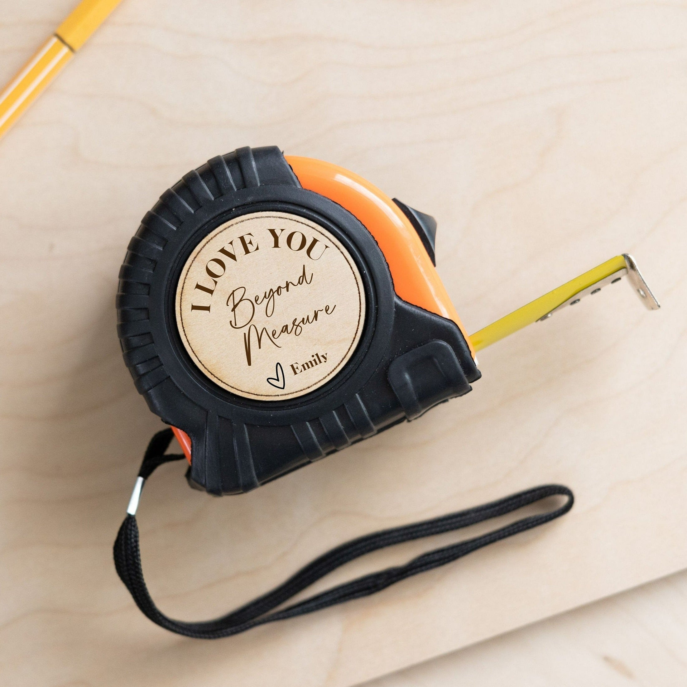 HammerName - This personalised tape measure and hammer set is a tribute to the hard work of a man or woman