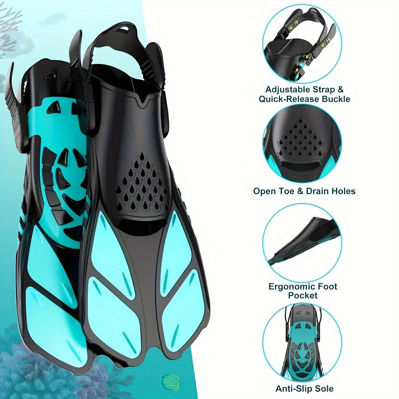 AquaFlex Snorkel Fins – Ideal for Swimming and Snorkelling