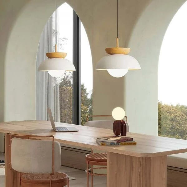 Scandinavian Pendant Light - Wood Design