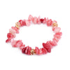 Stylish Bracelet Made of Natural Stones and Crystal Beads - Celine