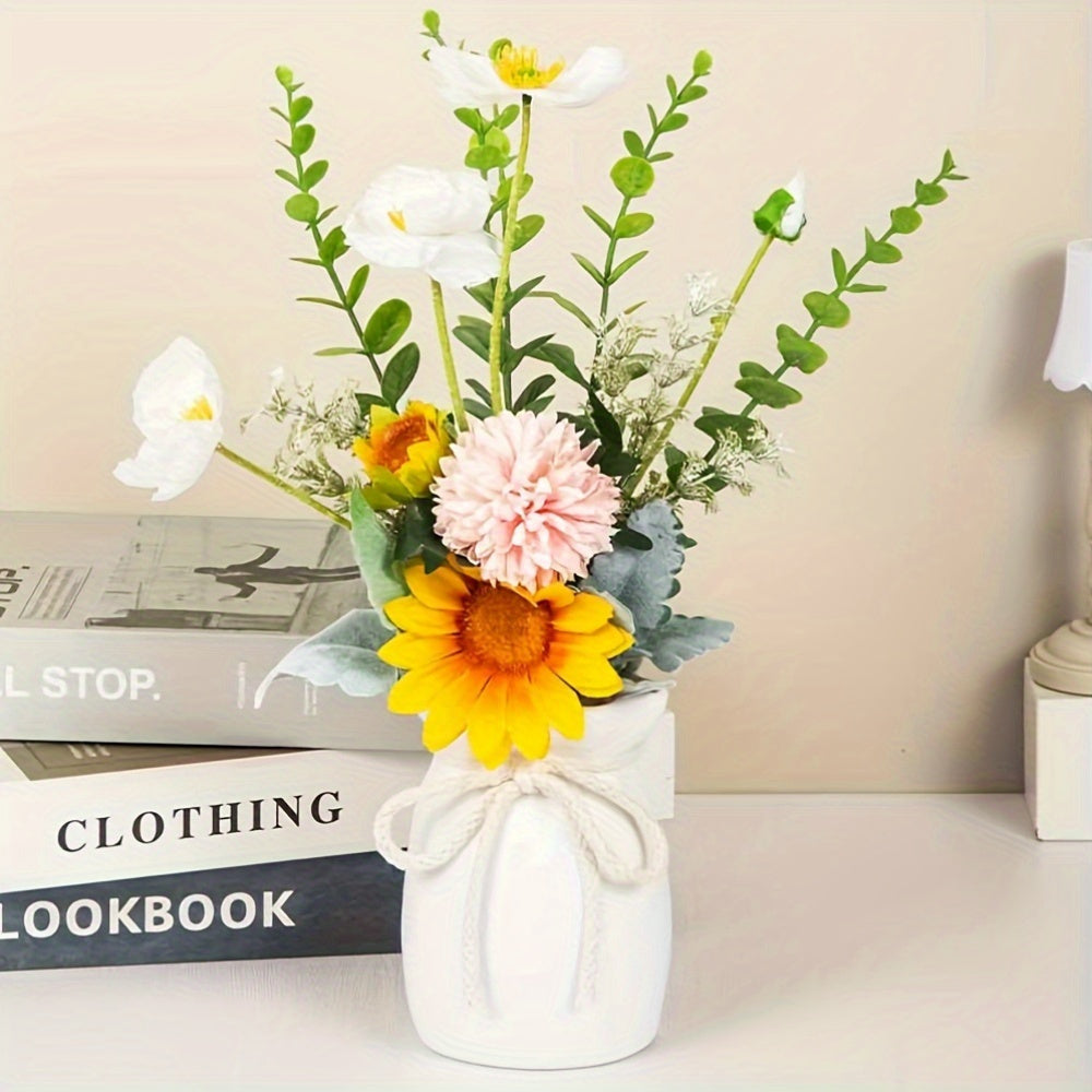 Bohemian Geometric Decorative Vase – Ideal for Spring and Easter Decorations