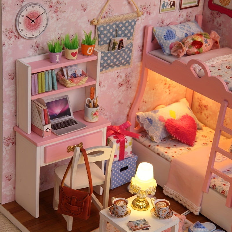 Enchanting Girls' Room Dollhouse - Cute and Detailed DIY Model