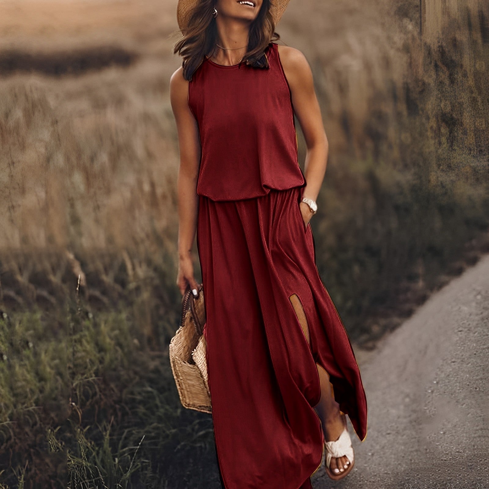 Sandsberg - Enchanting Colourful Dress: Elegant Appearance