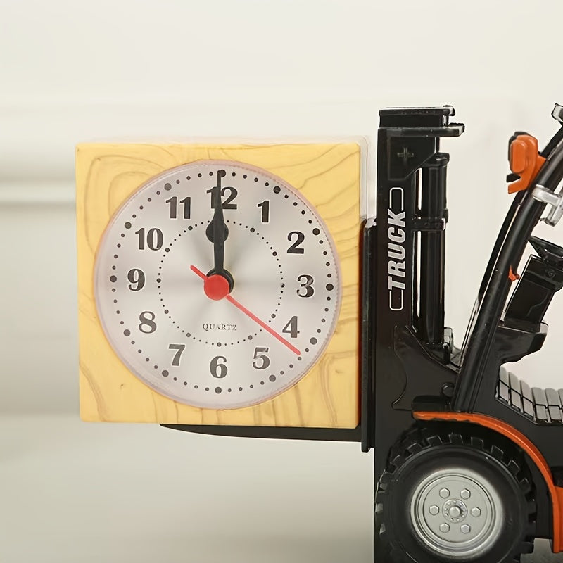 Retro Forklift Alarm Clock – Unique and Creative Design for Students and Room Decor