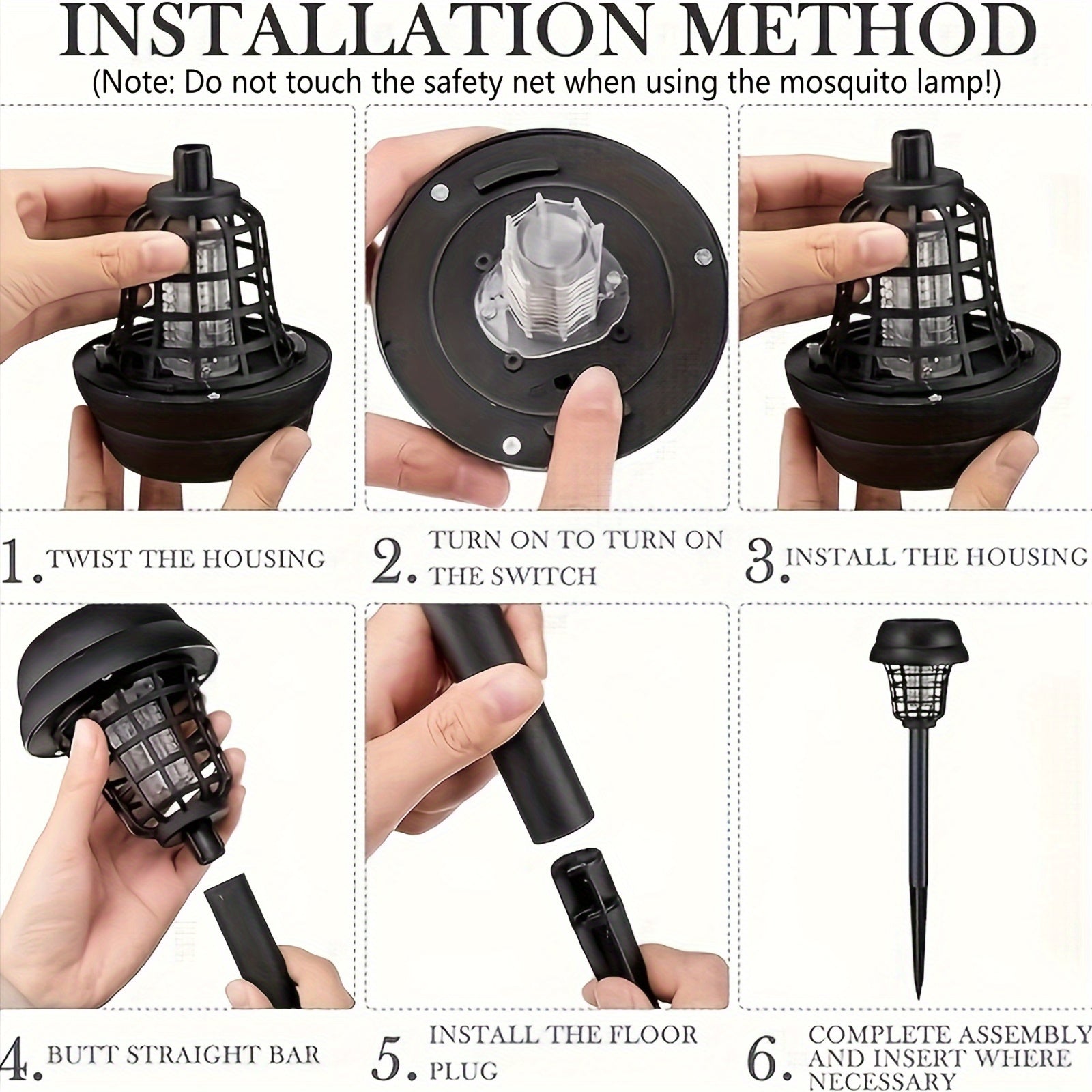Solar-Powered Outdoor Insect Killer Lamp – Mosquito & Fly Catch Duo