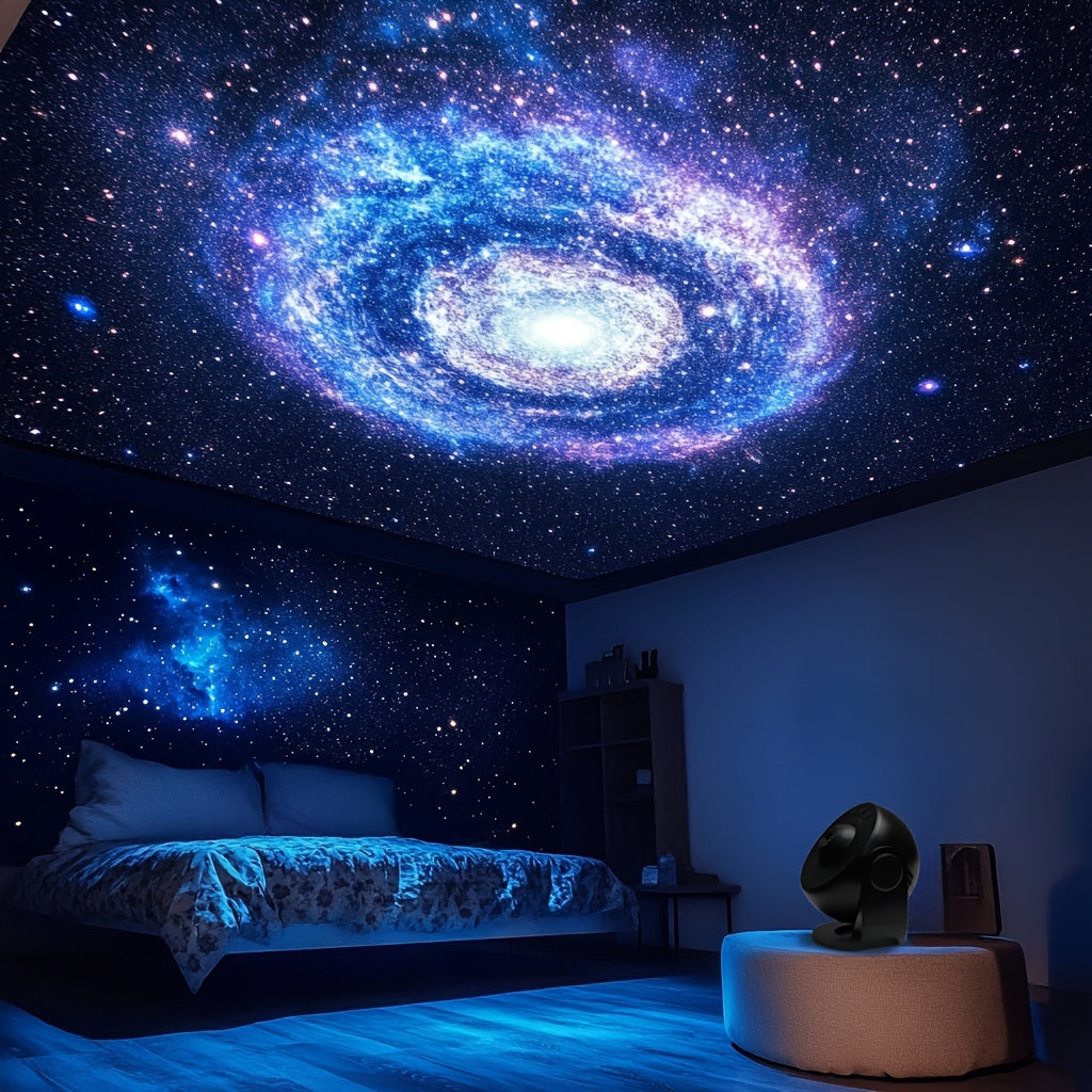 Galaxy Star Projector – Impressive LED Space Projection with Timer Function
