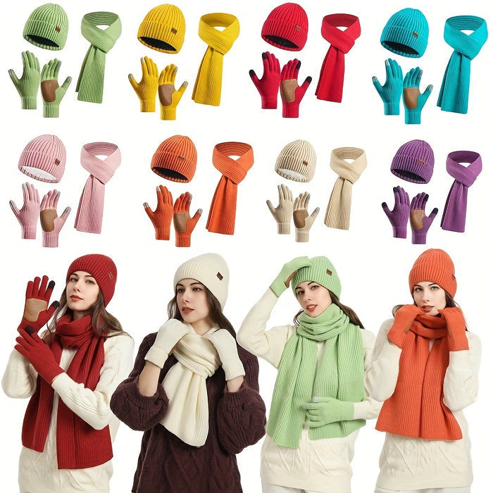 Winter Bliss Set - Beanie, Scarf and Gloves for Couples - Warm and Stylish