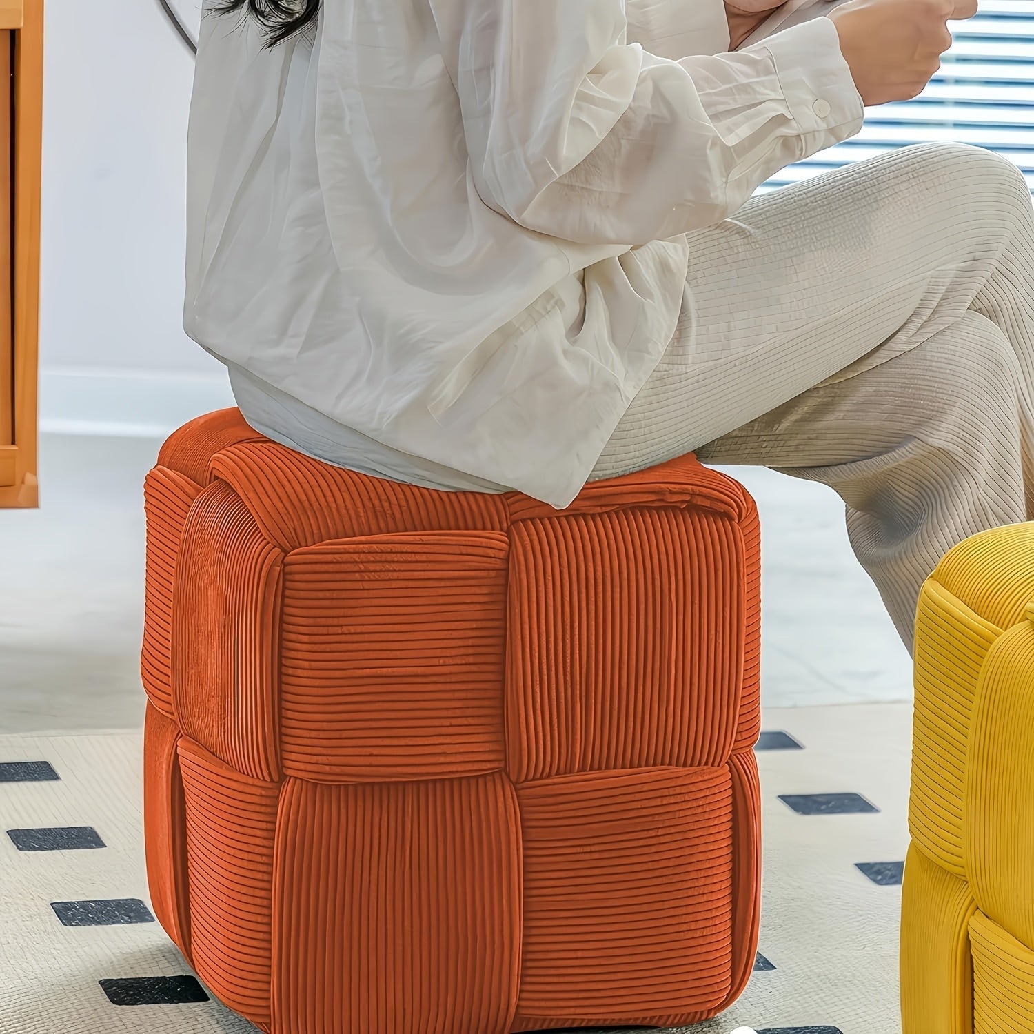 CordyCube Ottoman – Chic Design and Comfort in One