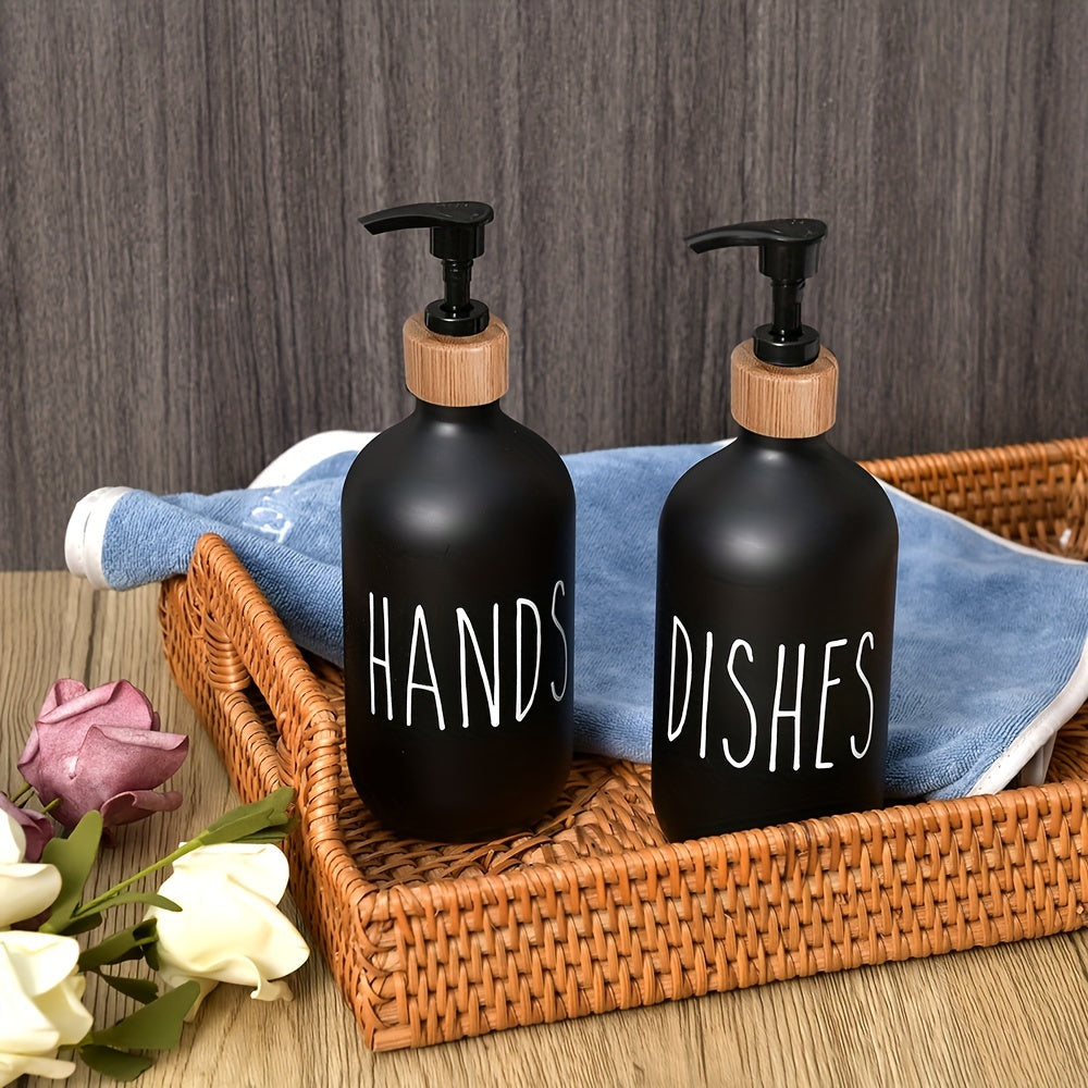 Modern Soap Dispenser with Wooden Tray - For a Stylish Bathroom