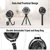 Portable Baby Stroller Fan with 8000mAh Battery