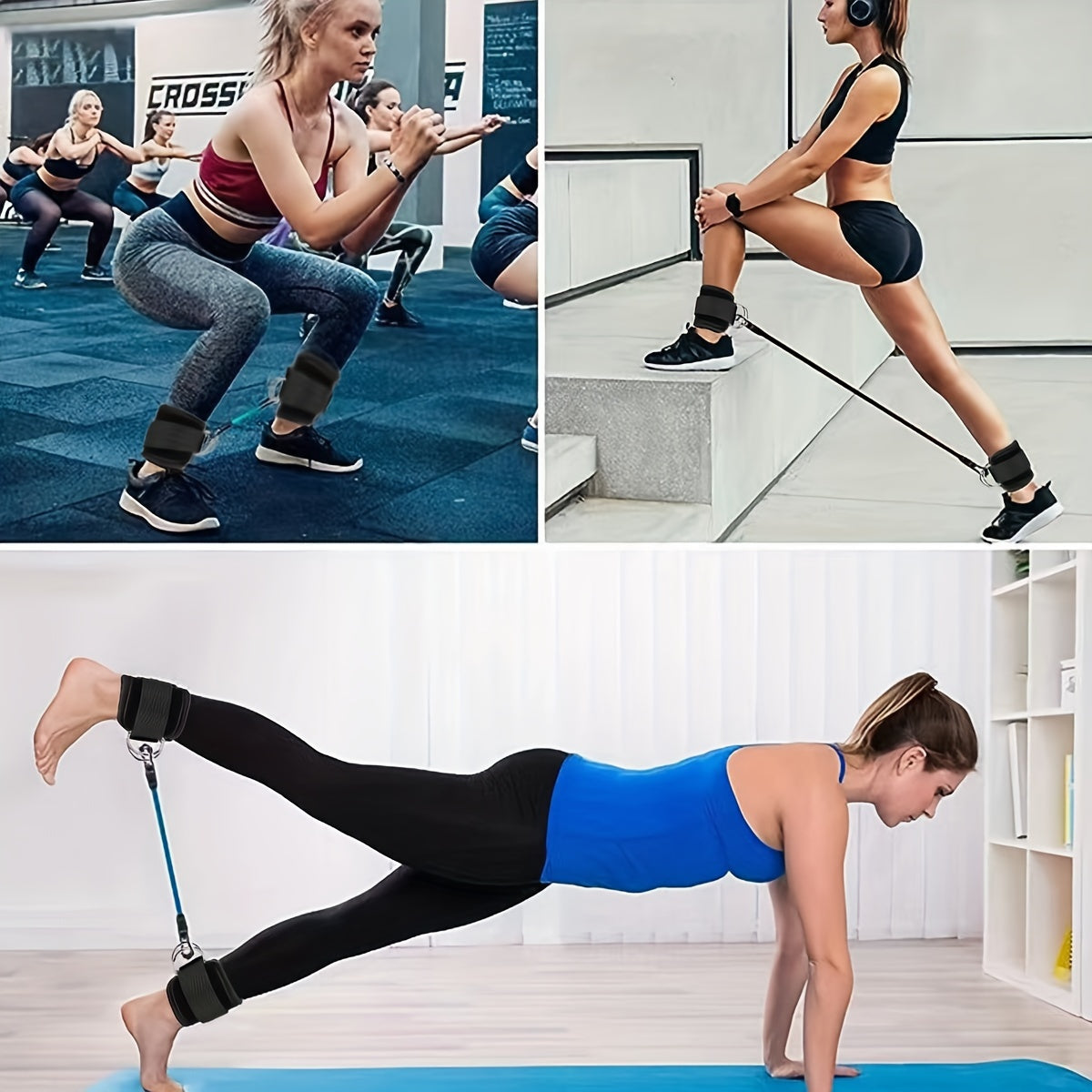Adjustable Ankle Resistance Bands Set – Perfect for Booty and Leg Training at Home