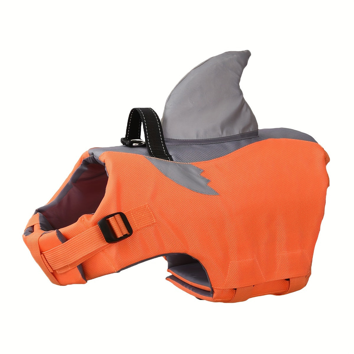 Reflective Shark Dog Swimsuit – Safety Vest for Pets with Handle and Adjustable Straps