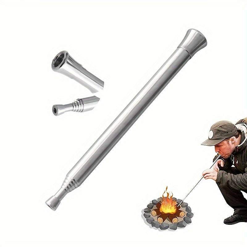 Telescopic Fire Blowing Pipe - Handy and Durable for Outdoor Fires