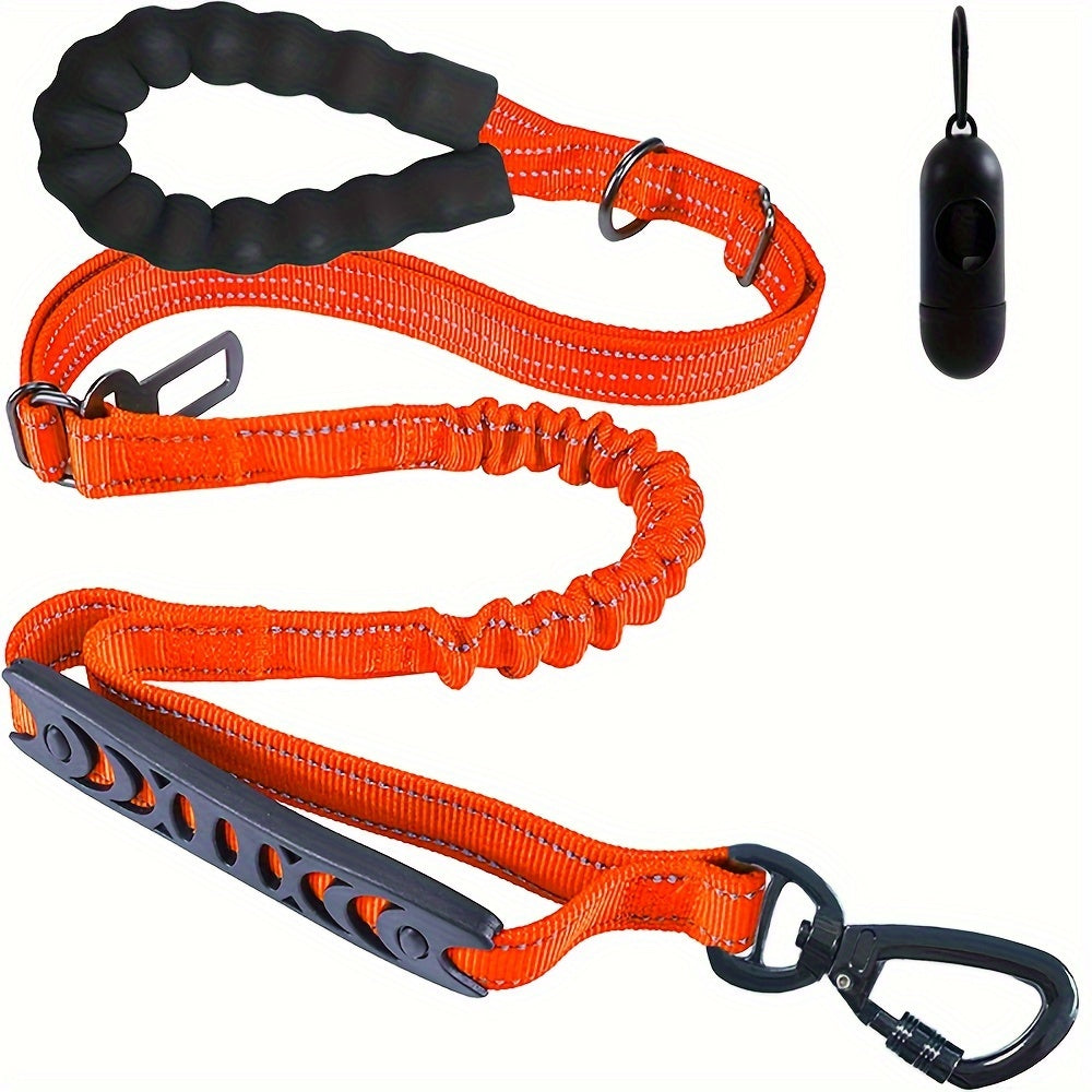 Adjustable Bungee Dog Lead – Shock Absorbing and Reflective for Large Dogs