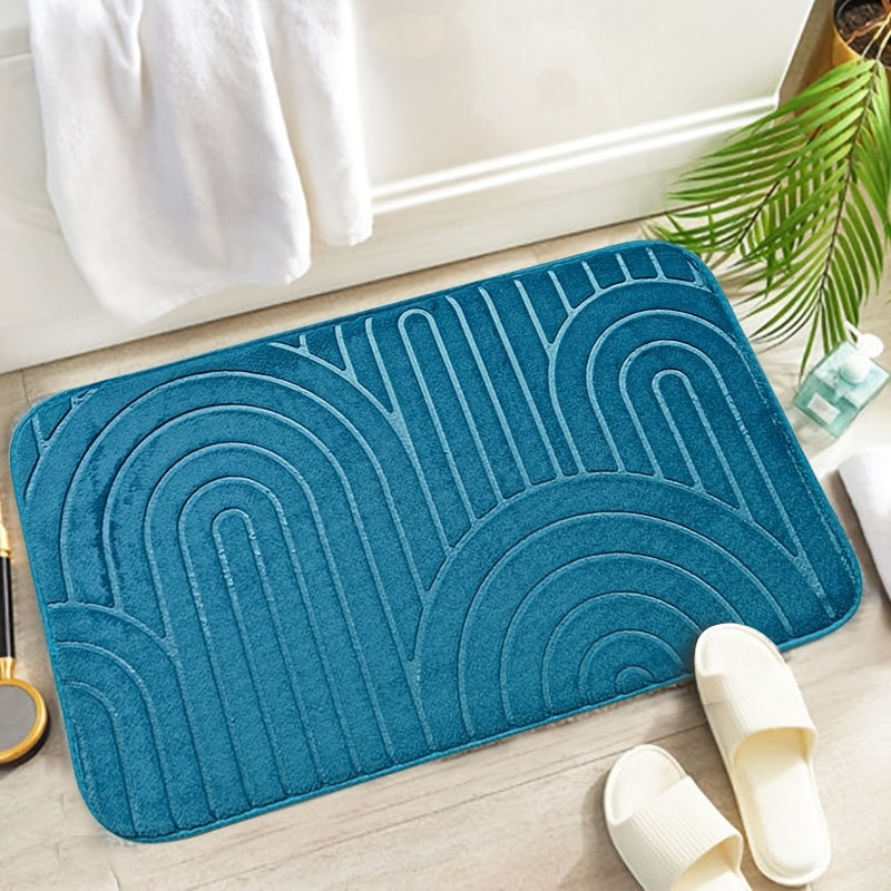 Geometric Non-Slip Bath Mat – Comfortable and Stylish for Your Bathroom