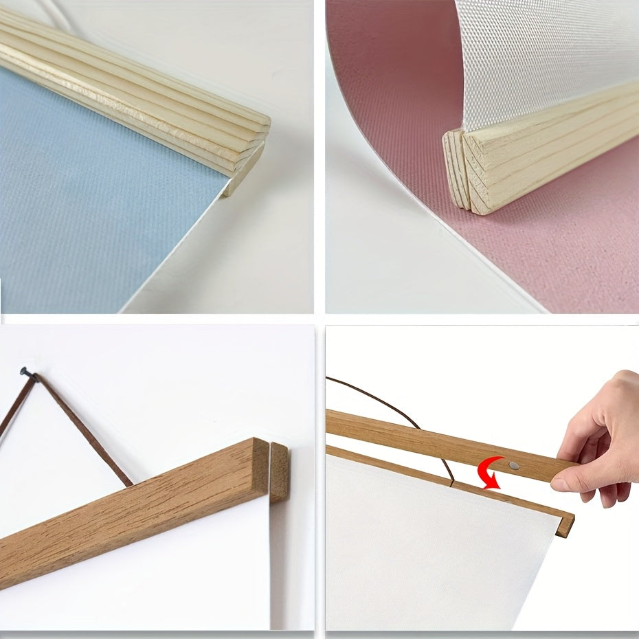 Magnetic Wooden Poster Hanger – Simple and Stylish Wall Decoration