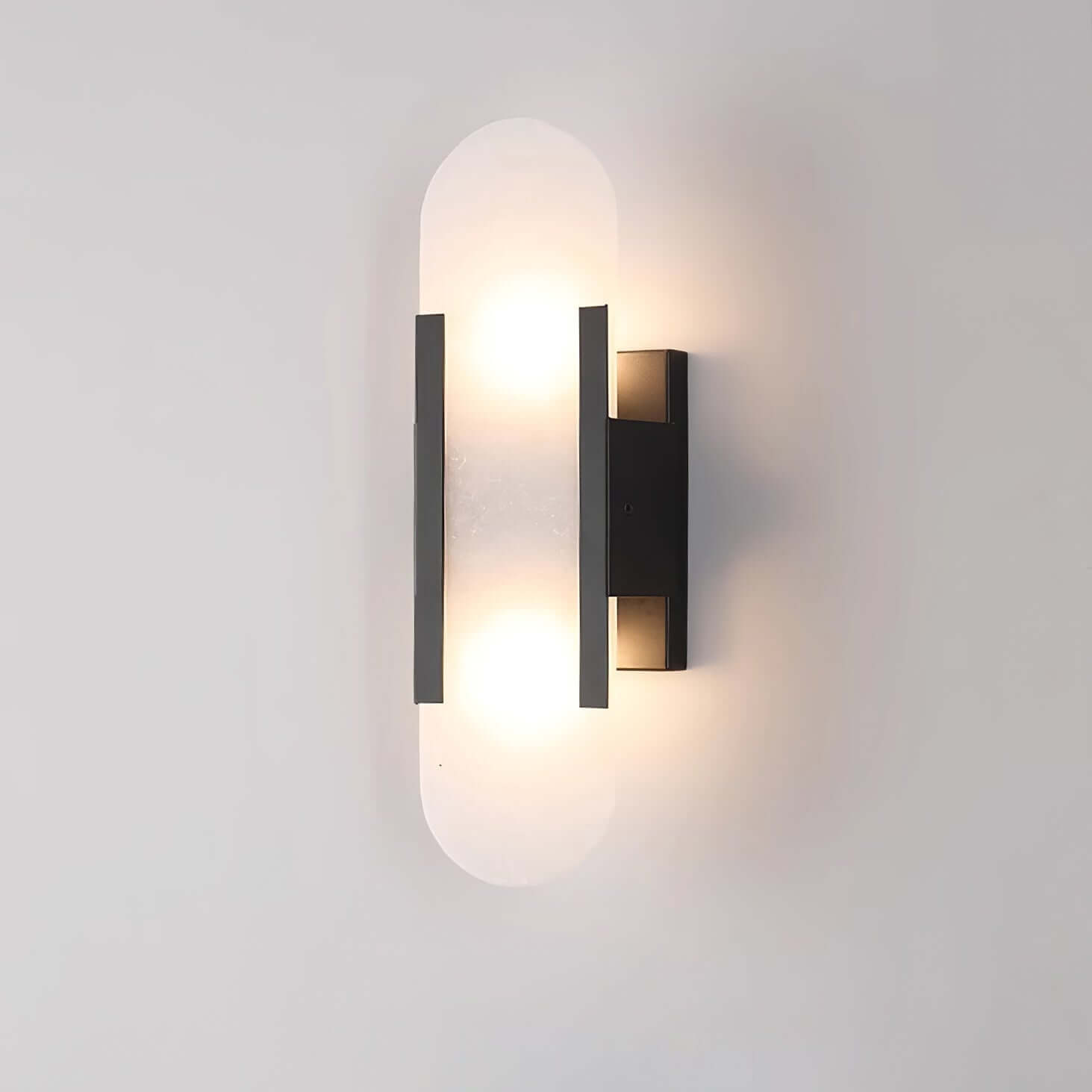 Modern Wall Lamp - Alabaster & Metal