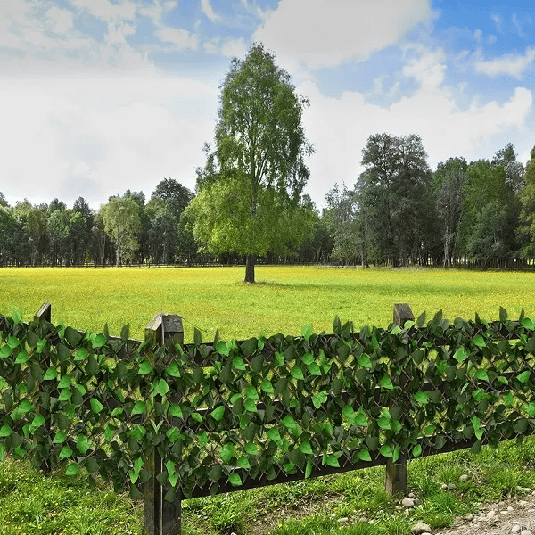 NatureCove Expandable Faux Ivy Fence | Silk-Like Privacy Screen for Indoor and Outdoor Use
