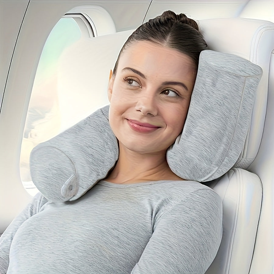 TravelEase Adjustable Travel Neck Pillow – Support and Comfort