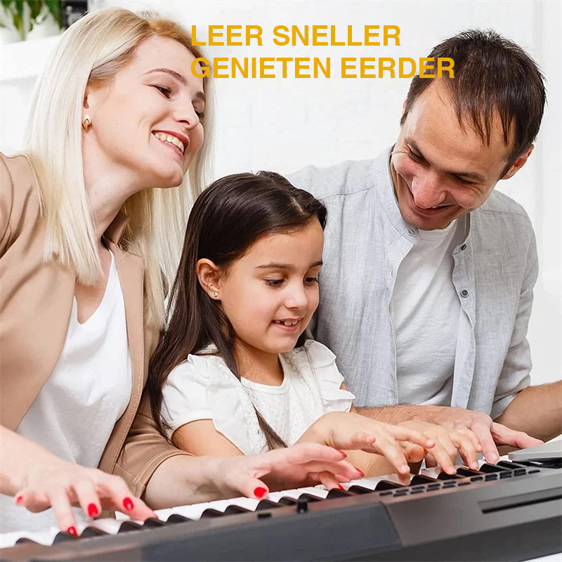 Removable Note Labels Made of Silicone for 88-Key Pianos and Keyboards