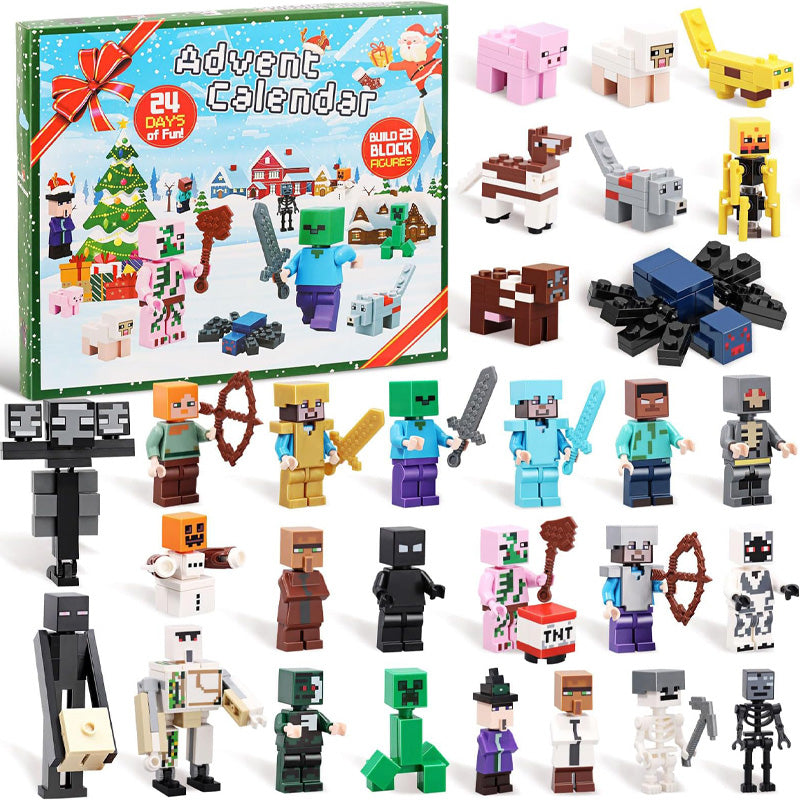 CrystalBuild Elite Advent Calendar | 29 Creative Figures for Kids' Christmas Countdown