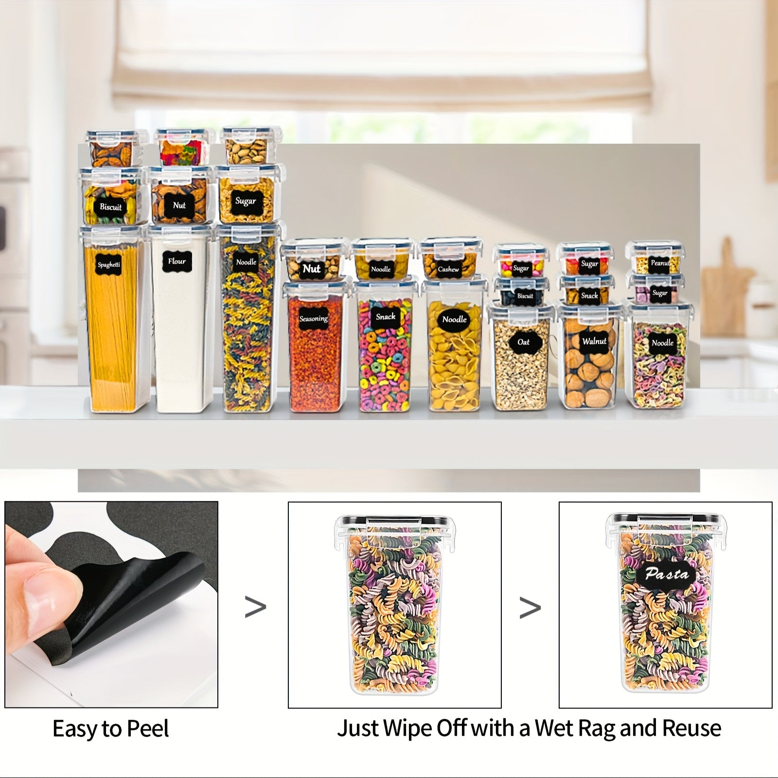 24-Piece Premium Kitchen Storage Set – Practical and Organised