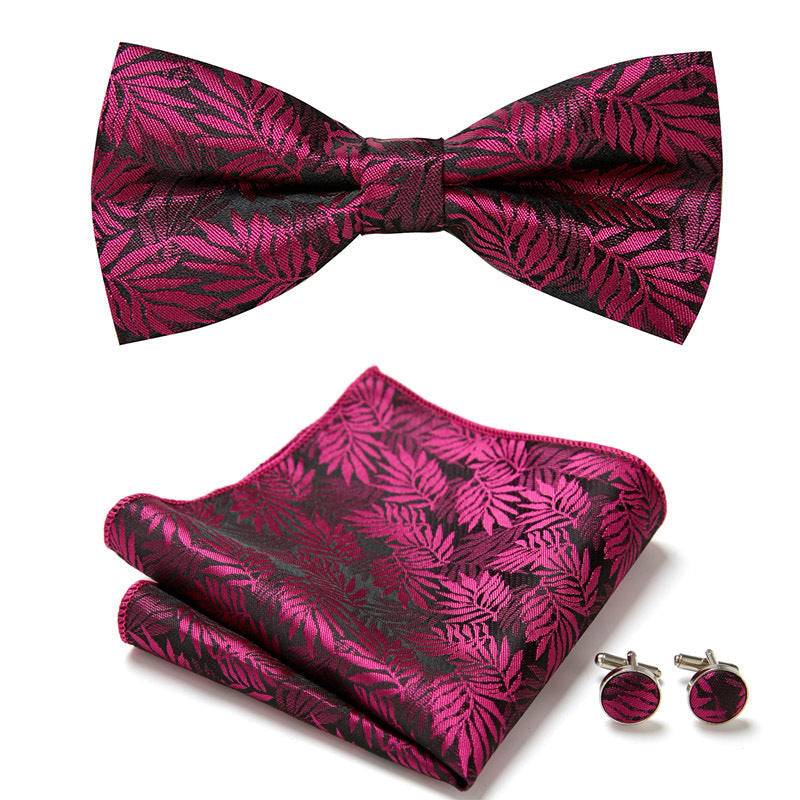Three-Piece Set with Stylish Bow Ties