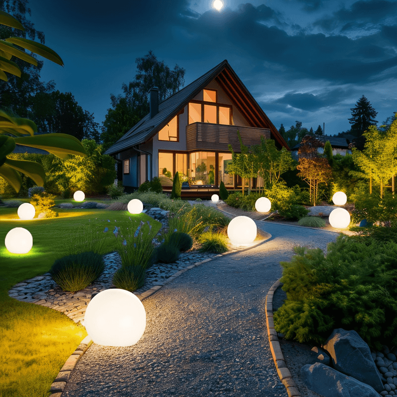 Solar-Powered Globe Garden Light