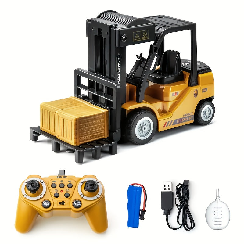 Heavy Duty Remote Control Forklift – 1:24 Scale with Lights & Trailer