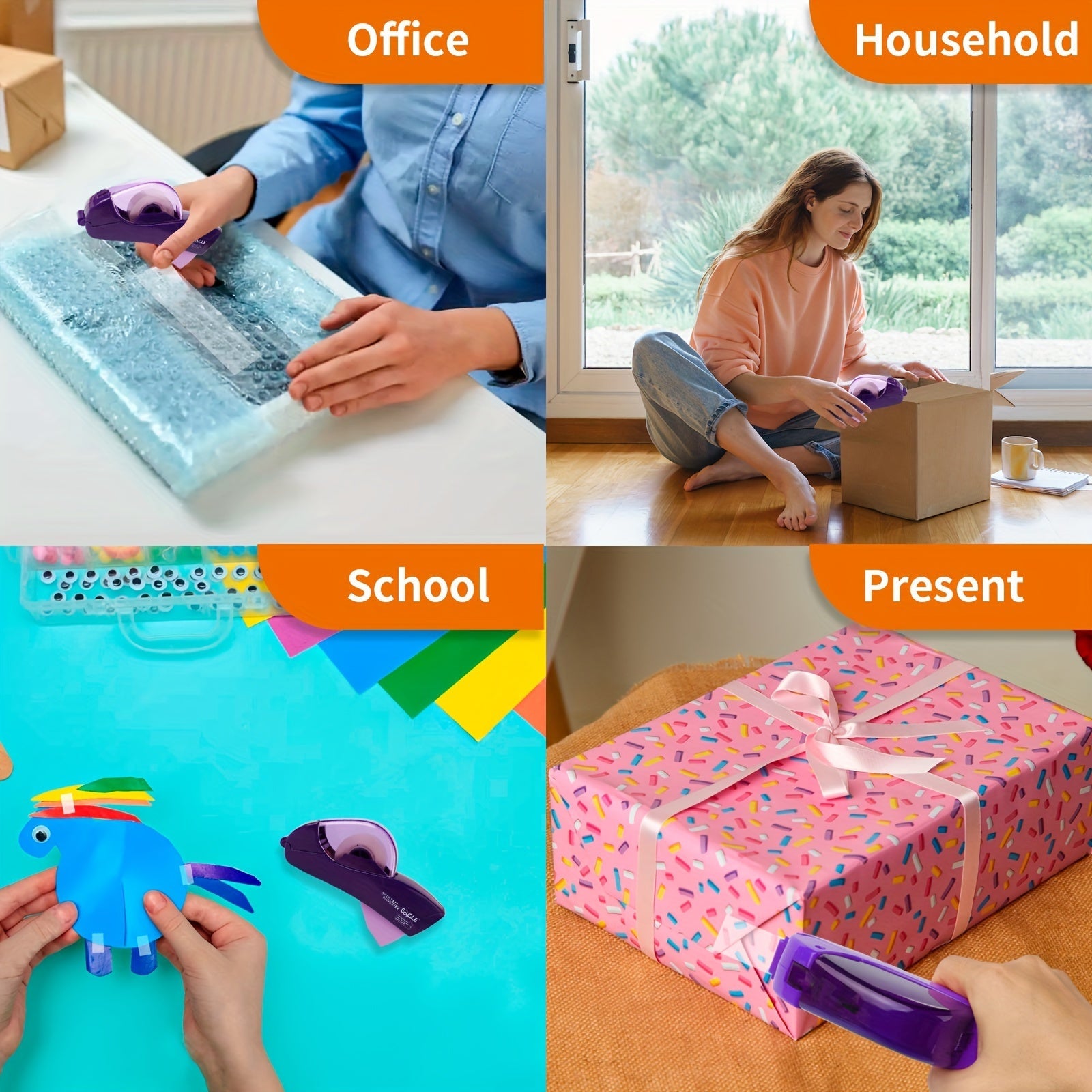 QuickSeal Tape Dispenser – Super Fast Taping with One Hand