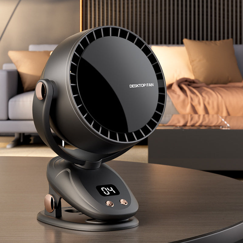 Portable Blade-less Fan with Digital Display – Quiet and Rechargeable Cooling for Indoor and Outdoor Use