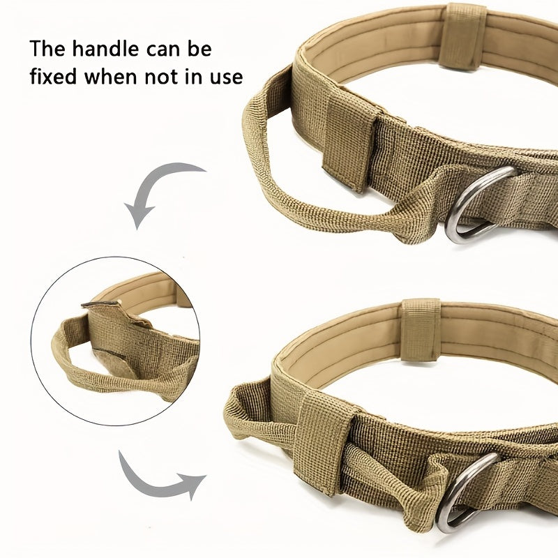 Military Tactical Dog Collar – Adjustable and Durable for Large and Medium Dogs