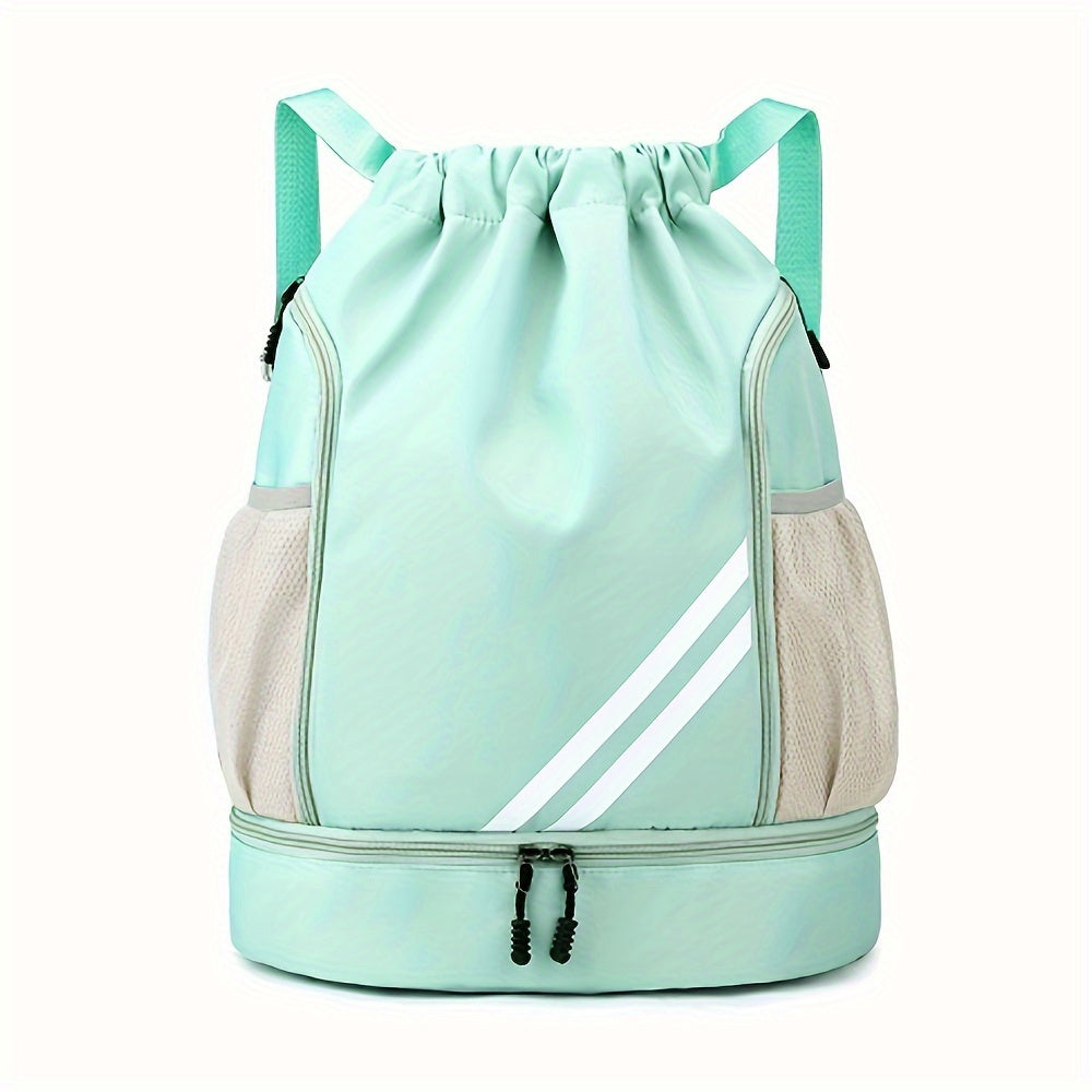Sporty Drawstring Backpack - Spacious and Versatile for Any Activity