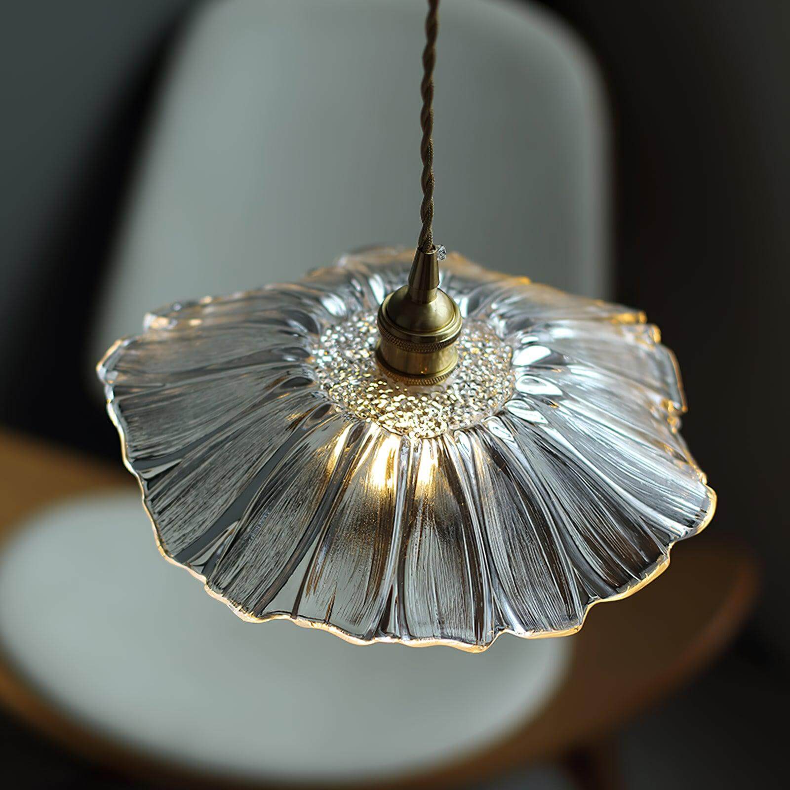 Glass Flower Pendant Light - Retro Design Lighting