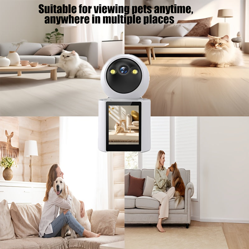 Pet Camera with Screen – Two-Way Audio & Night Vision