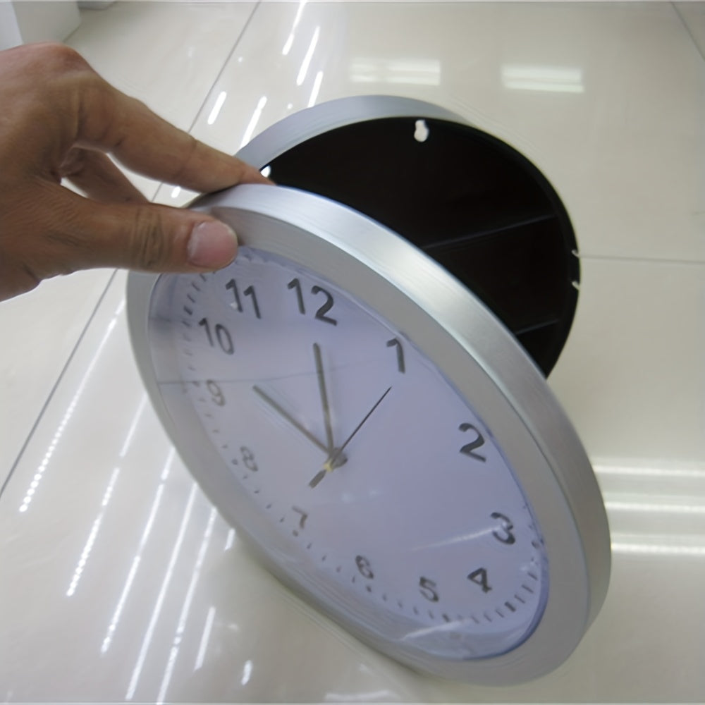 Wall Clock with Hidden Storage Compartment – Practical and Discreet