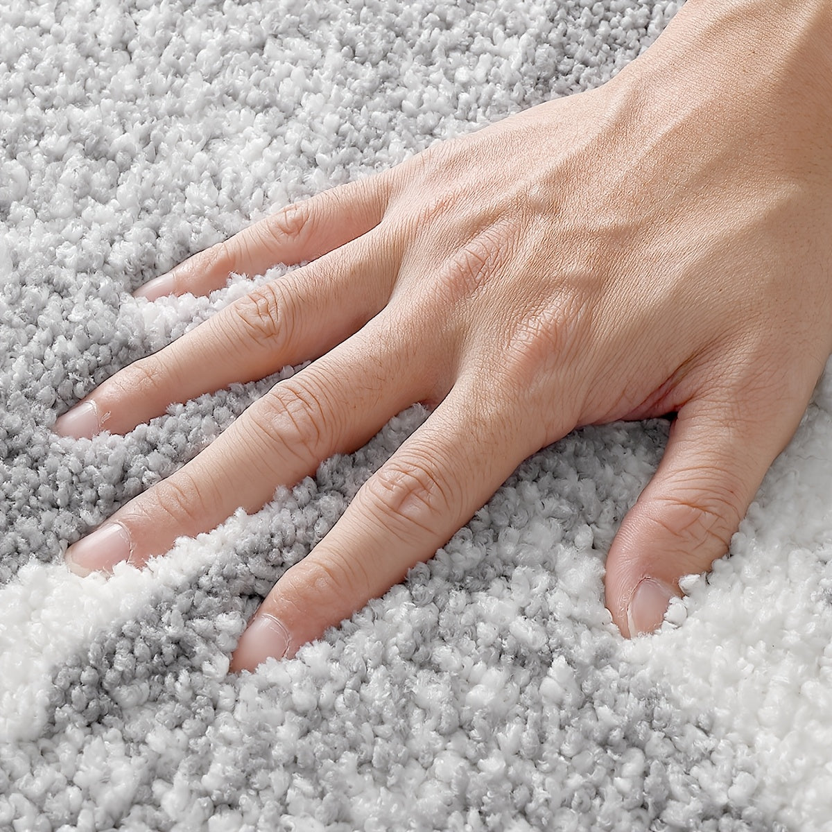 Fluffy Flocking Bath Mat – Absorbent and Soft for Bathroom or Kitchen